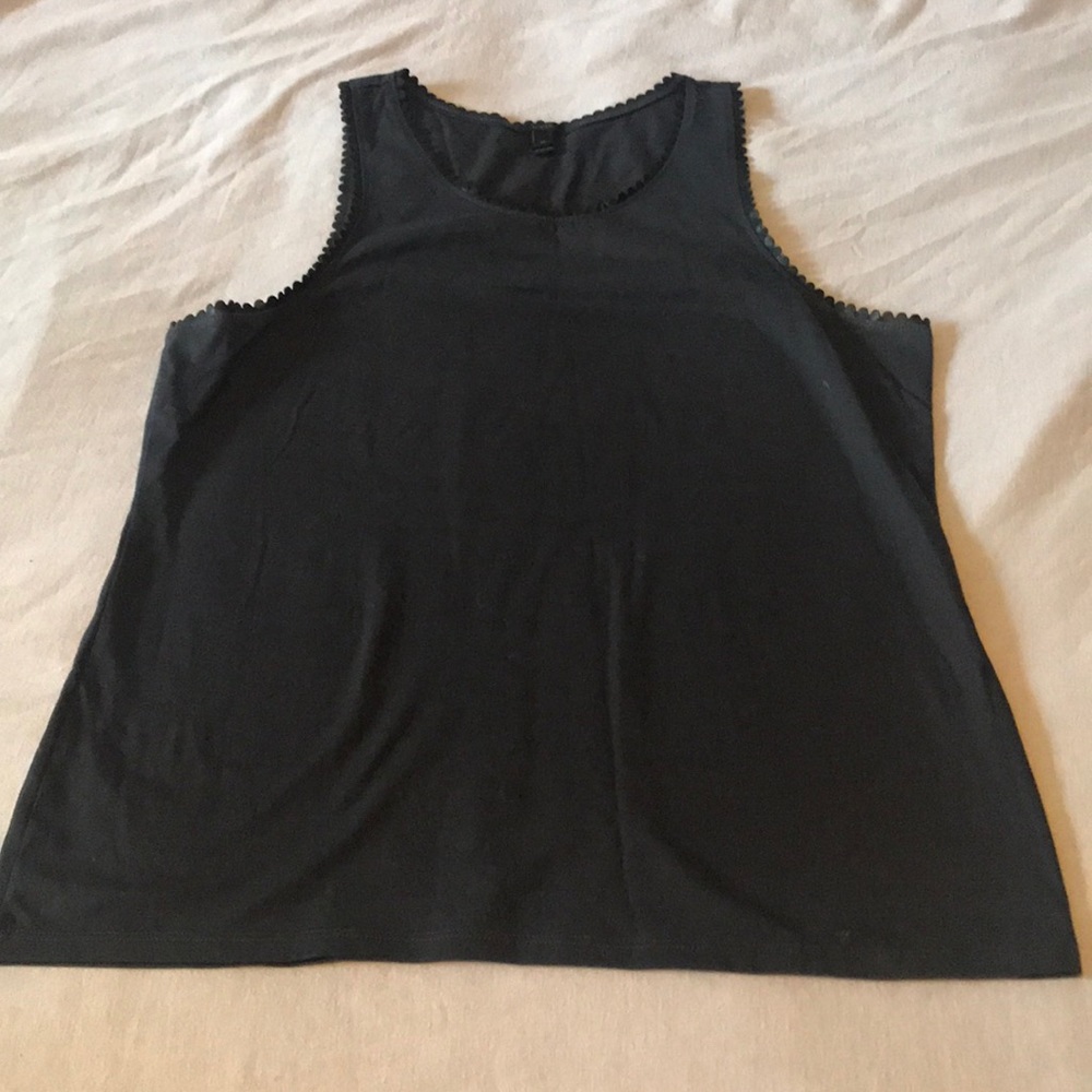 J. Crew Scalloped Tank Sz M EUC